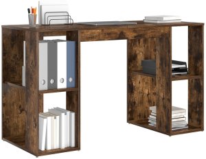 Biurko vidaXL Brązowe 130 cm x 50.5 cm 3