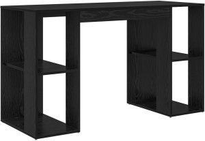 Biurko vidaXL Czarne 130 cm x 50.5 cm 2