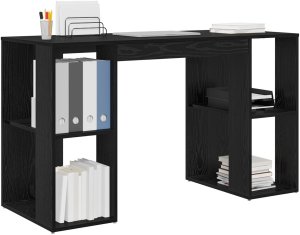 Biurko vidaXL Czarne 130 cm x 50.5 cm 3