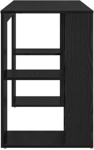 Biurko vidaXL Czarne 130 cm x 50.5 cm 5