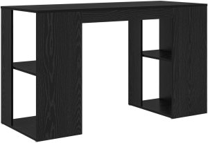 Biurko vidaXL Czarne 130 cm x 50.5 cm 6