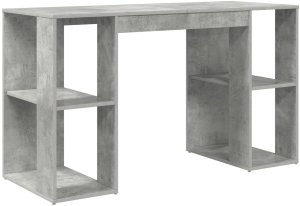 Biurko vidaXL Szare 130 cm x 50.5 cm 2