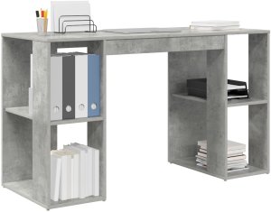 Biurko vidaXL Szare 130 cm x 50.5 cm 3