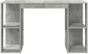 Biurko vidaXL Szare 130 cm x 50.5 cm 4