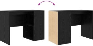 Biurko vidaXL Czarne 100 cm x 50 cm 8