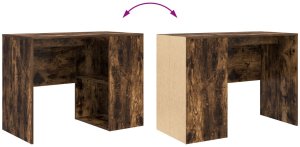 Biurko vidaXL Brązowe 100 cm x 50 cm 8