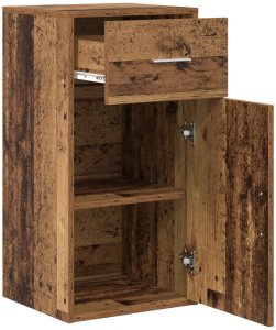 vidaXL Brązowa szafa na przechowywanie Stare drewno Drewno drzewne Średni 4
