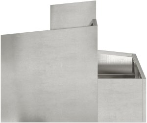 vidaXL Donica Metalowa Stal Nierdzewna Duża Trwała Prostokątna 6