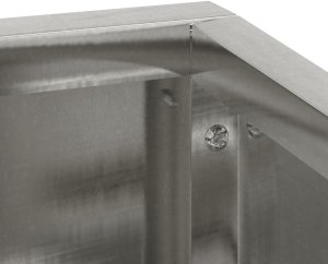 vidaXL Donica Metalowa Stal Nierdzewna Duża Trwała Prostokątna 9