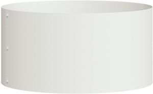 vidaXL Białe metalowe donice Biała Metal 40 cm średnicy Donice metalowe 5