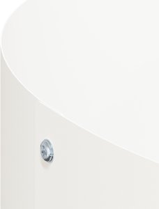 vidaXL Białe metalowe donice Biała Metal 40 cm średnicy Donice metalowe 7