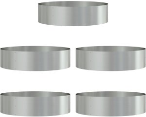 vidaXL Duże Donice Metalowe Galwanizowane Metal Duże Wstawki dekoracyjne 2