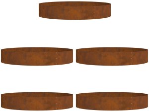 vidaXL Donice corten Stal corten Duże Trwałe Donice corten Okrągłe 2