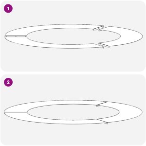 vidaXL Donica plastikowa Czarna Plastik Duża Wstawki dekoracyjne 7