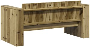 vidaXL Sofa ogrodowa  dwuosobowa 134x60x62 cm Impregnowane drewno sosnowe 5