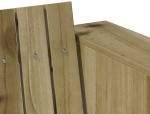 vidaXL Sofa ogrodowa  dwuosobowa 134x60x62 cm Impregnowane drewno sosnowe 6