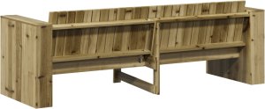 vidaXL Sofa ogrodowa 3-osobowa 185.5x60x62 cm z impregnowanego drewna sosnowego 5