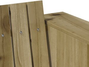 vidaXL Sofa ogrodowa 3-osobowa 185.5x60x62 cm z impregnowanego drewna sosnowego 6