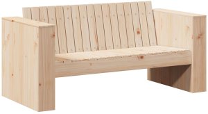 vidaXL Sofa ogrodowa 2-osobowa 134x60x62 cm z litego drewna sosnowego 2