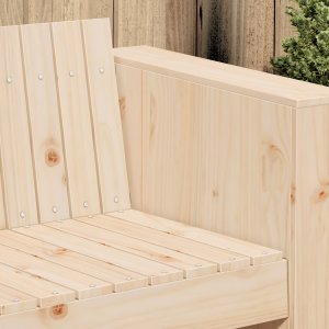 vidaXL Sofa ogrodowa 3-osobowa Lite drewno sosnowe Średnia 2