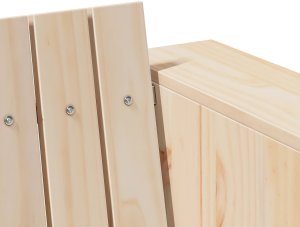 vidaXL Sofa ogrodowa 3-osobowa Lite drewno sosnowe Średnia 6