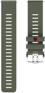 Polar silicone strap 22 mm, green, M/L 1