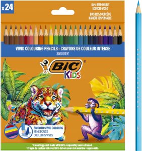 BIC Colored pencils Kids Smooth 24 colours set 2