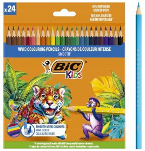BIC Colored pencils Kids Smooth 24 colours set 8