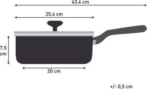 Tefal Intens'Ceram frying pan with glass lid 24 cm/3.2 L, black 2