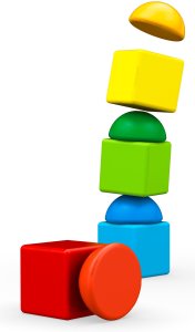 Geomag Geomag Magicube Magic Stacking - Magnetic building blocks, 8 pcs 2