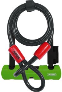 Abus Ultra Mini U-lock, 410 mm + Cobra 10/120 1