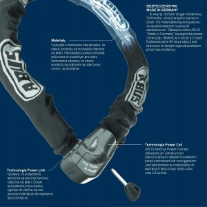 Abus chain lock, 4804K/75, black 5