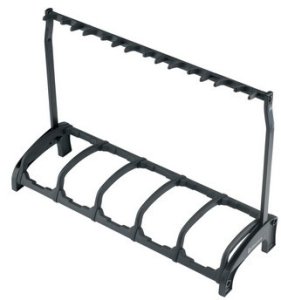 K&M 17515B floor stand for five guitars 1