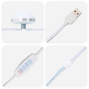 vidaXL Lustro toaletowe  Wędzony dąb Drewno, Szkło 60 x 45 x 18 cm Lustro 9