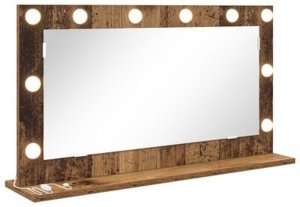 vidaXL Lustro toaletowe  Stare drewno Drewno, Szkło 80 x 45 x 18 cm 3