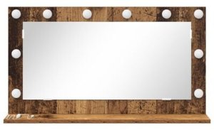 vidaXL Lustro toaletowe  Stare drewno Drewno, Szkło 80 x 45 x 18 cm 5