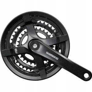 Shimano FC-TY501 crankset, 175 mm 48/38/28T, 6-8v, with chain guard 1