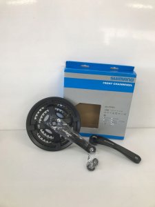 Shimano FC-TY501 crankset, 175 mm 48/38/28T, 6-8v, with chain guard 3