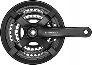 Shimano FC-TY501 crankset, 175 mm 48/38/28T, 6-8v, with chain guard 4