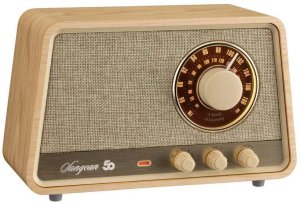 Sangean WR-101 table radio, Bluetooth, light oak 3