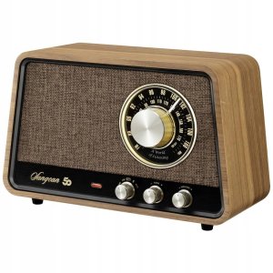Sangean WR-101 table radio, Bluetooth, vintage walnut wood 1