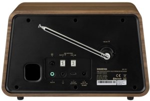 Sangean WR-101 table radio, Bluetooth, vintage walnut wood 4