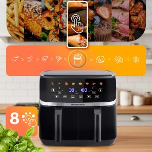 Frytkownica beztłuszczowa Berdsen Duża frytkownica beztłuszczowa Air fryer BD-657 czarna 9
