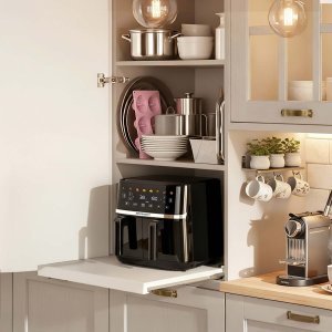 Frytkownica beztłuszczowa Berdsen Duża frytkownica beztłuszczowa Air fryer BD-657 czarna 11