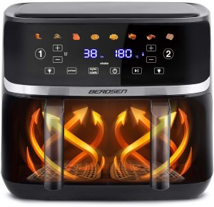 Frytkownica beztłuszczowa Berdsen Duża frytkownica beztłuszczowa Air fryer BD-657 czarna 13