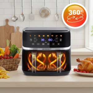 Frytkownica beztłuszczowa Berdsen Duża frytkownica beztłuszczowa Air fryer BD-657 czarna 14