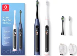 Oclean X Lite Smart Sonic Duo Set Electric Toothbrush, Gray and Blue 2