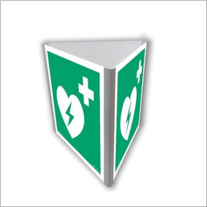 Defibrylator (Aed)  Znak 3D Przestrzenny Dościenny Trójwymiarowy  100X100 Libres Polska Sp Ae810_100X100_Pn 5904937497504 1