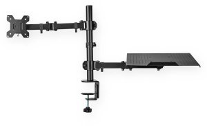 Nedis Duo monitor arm at laptop level 3
