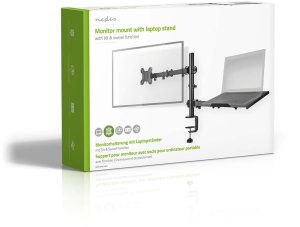 Nedis Duo monitor arm at laptop level 8